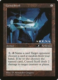 Cursed Scroll (Oversized) [Oversize Cards] | Pegasus Games WI