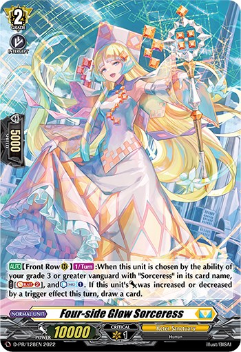 Four-side Glow Sorceress (Foil) (D-PR/128EN) [D Promo Cards] | Pegasus Games WI