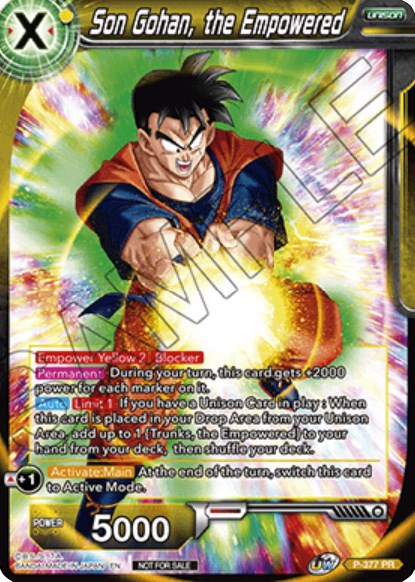 Son Gohan, the Empowered (P-377) [Promotion Cards] | Pegasus Games WI