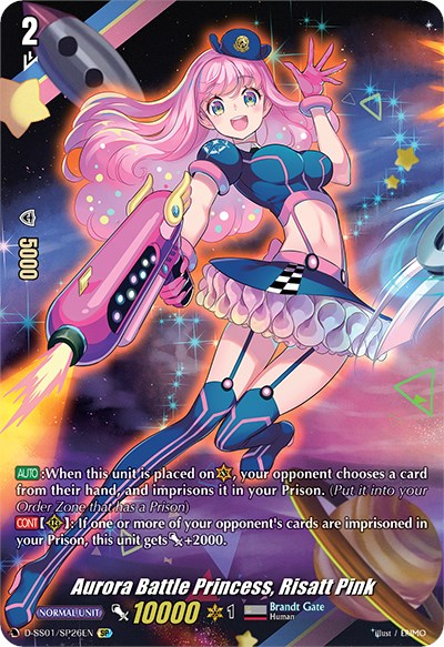 Aurora Battle Princess, Risatt Pink (D-SS01/SP26EN) [Festival Collection 2021] | Pegasus Games WI