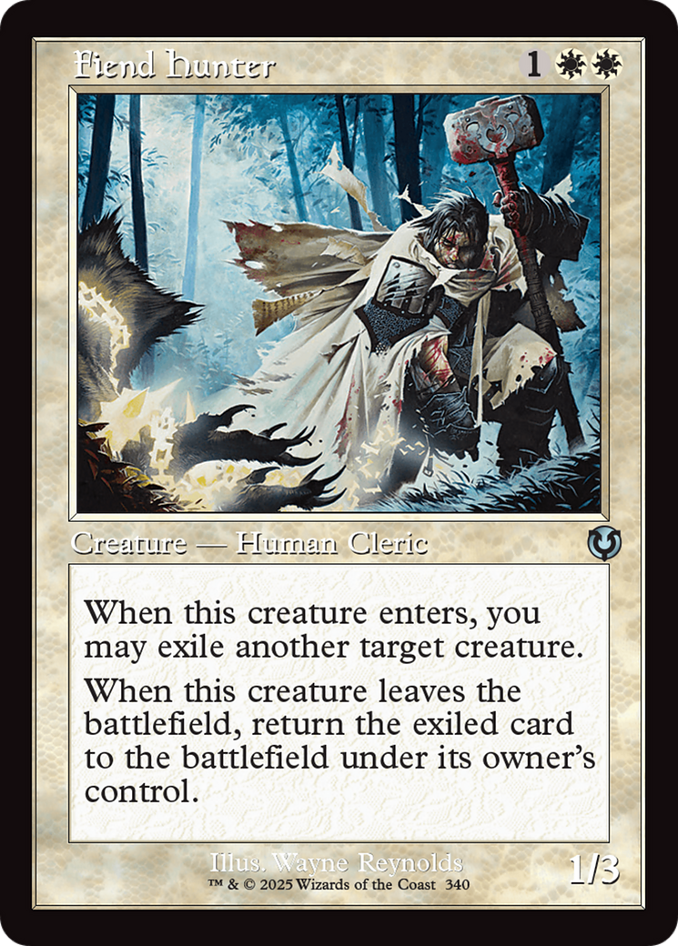 Fiend Hunter (Retro Frame) [Innistrad Remastered] | Pegasus Games WI