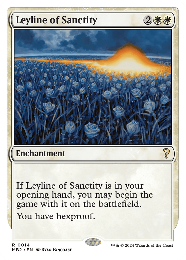 Leyline of Sanctity (White Border) [Mystery Booster 2] | Pegasus Games WI