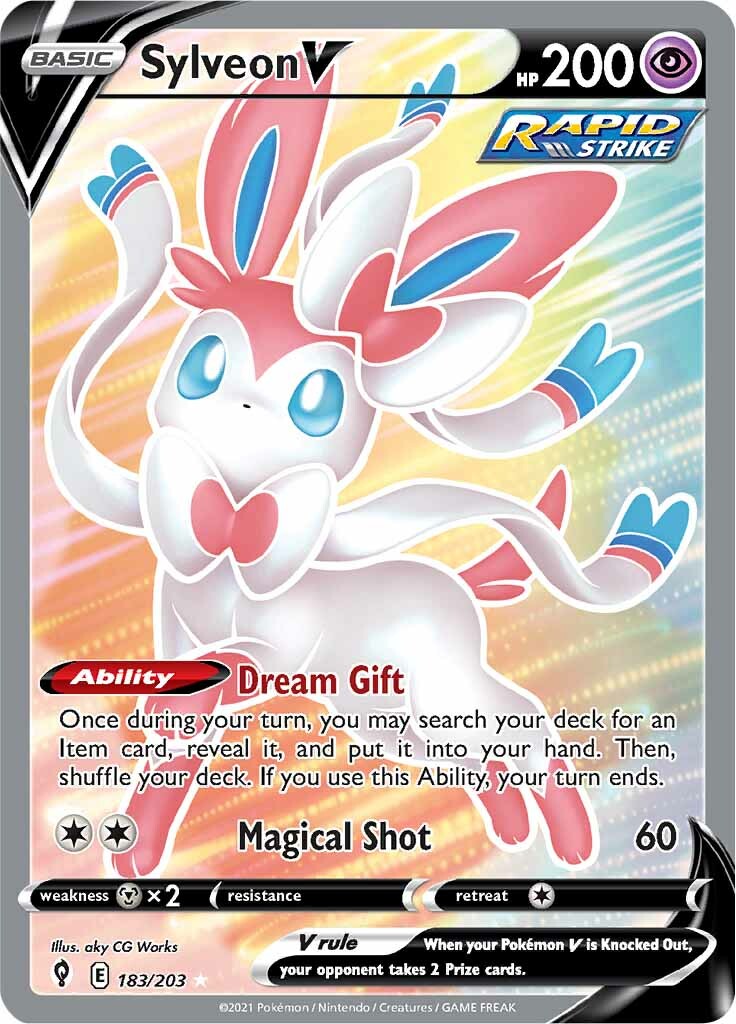 Sylveon V (183/203) [Sword & Shield: Evolving Skies] | Pegasus Games WI