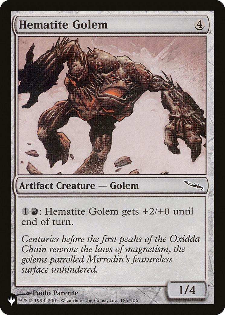 Hematite Golem [The List Reprints] | Pegasus Games WI