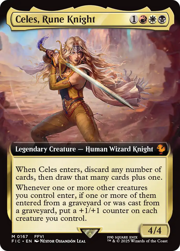 Celes, Rune Knight (Extended Art) [FINAL FANTASY Commander] | Pegasus Games WI