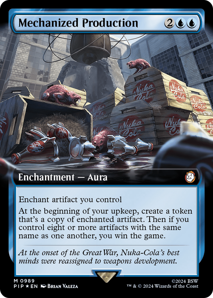 Mechanized Production (Extended Art) (Surge Foil) [Fallout] | Pegasus Games WI