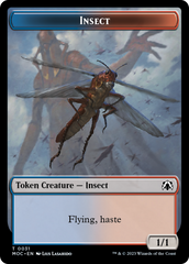Soldier // Insect Double-Sided Token [March of the Machine Commander Tokens] | Pegasus Games WI