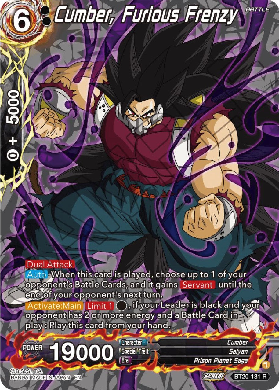 Cumber, Furious Frenzy (Silver Foil) (BT20-131) [Power Absorbed] | Pegasus Games WI