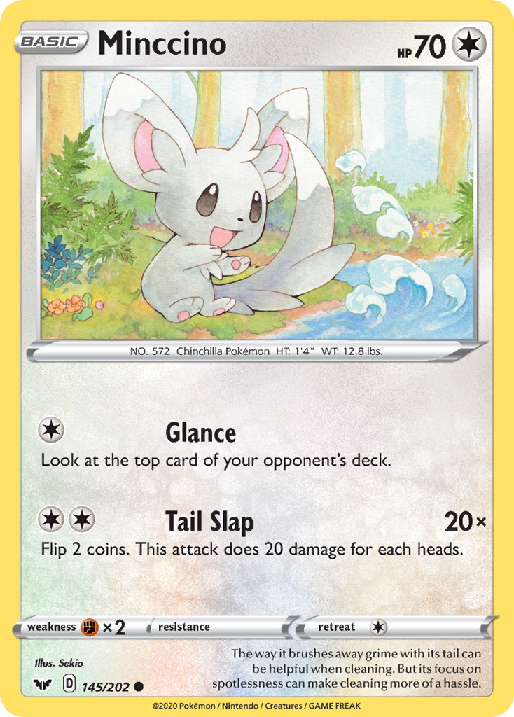 Minccino (145/202) [Sword & Shield: Base Set] | Pegasus Games WI