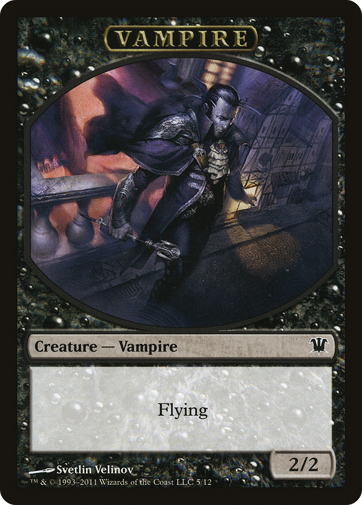 Blood // Vampire (0007) Double-Sided Token [Innistrad Remastered Tokens] | Pegasus Games WI