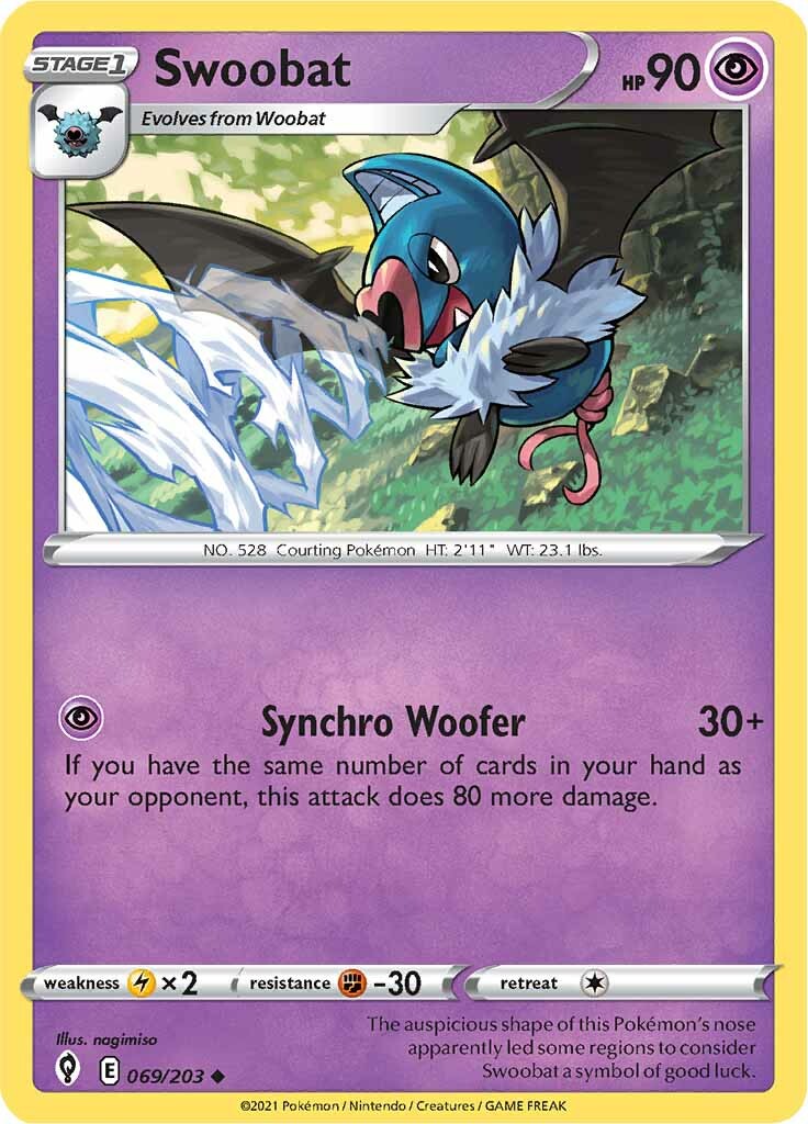 Swoobat (069/203) [Sword & Shield: Evolving Skies] | Pegasus Games WI