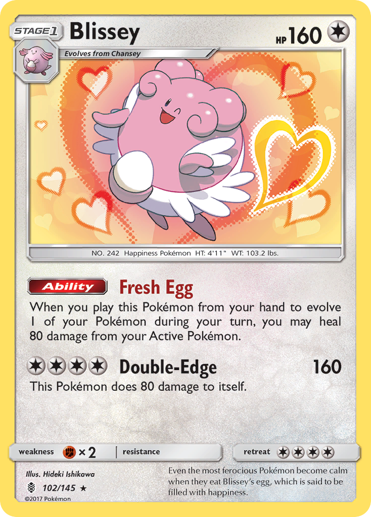 Blissey (102/145) [Sun & Moon: Guardians Rising] | Pegasus Games WI