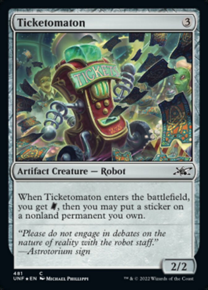Ticketomaton (Galaxy Foil) [Unfinity] | Pegasus Games WI