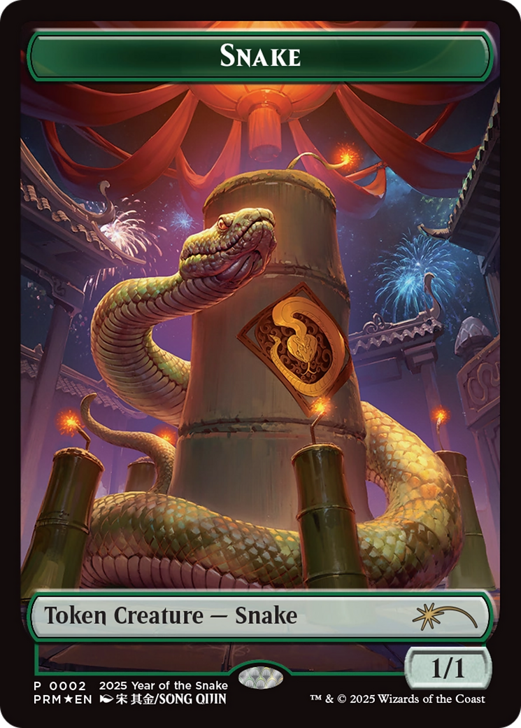 Snake Token (Year of the Snake 2025) [Standard Showdown Promos] | Pegasus Games WI