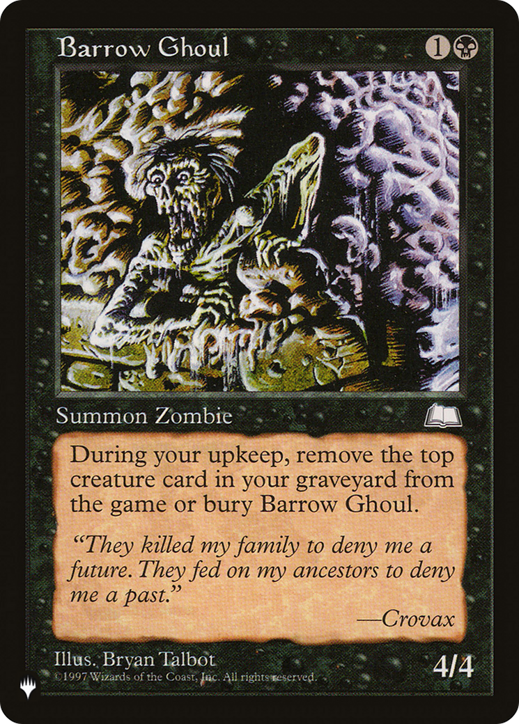 Barrow Ghoul [The List] | Pegasus Games WI