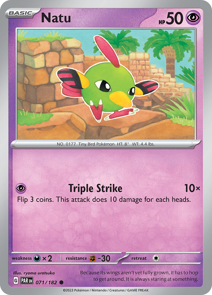Natu (071/182) [Scarlet & Violet: Paradox Rift] | Pegasus Games WI