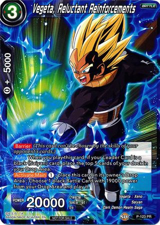 Vegeta, Reluctant Reinforcements (Power Booster) (P-123) [Promotion Cards] | Pegasus Games WI