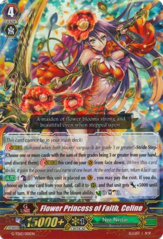 Flower Princess of Faith, Celine (RRR) (G-TD12/001EN) [Flower Princess of Abundant Blooming] | Pegasus Games WI