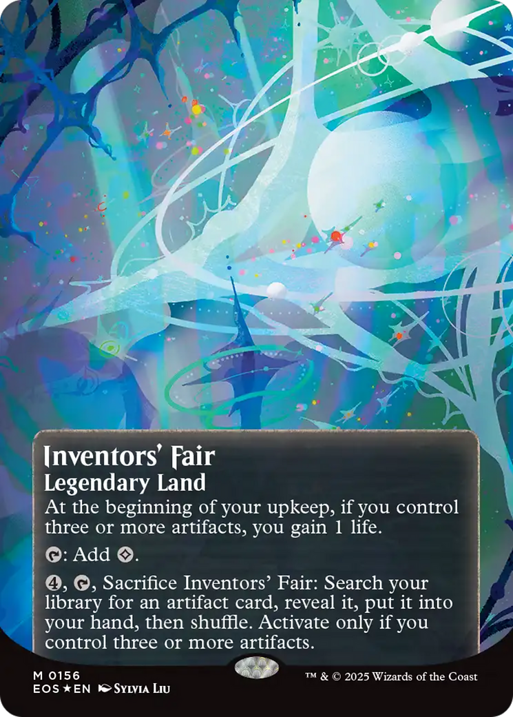 Inventors' Fair (0156) (Borderless) (Galaxy Foil) [Edge of Eternities: Stellar Sights] | Pegasus Games WI
