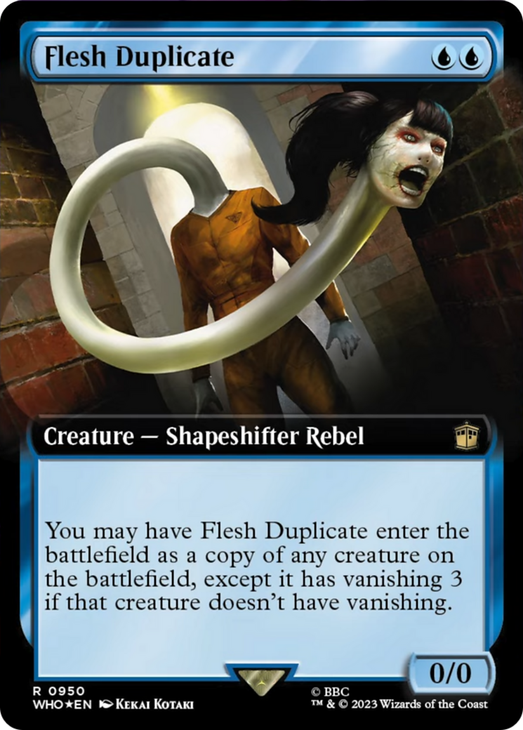 Flesh Duplicate (Extended Art) (Surge Foil) [Doctor Who] | Pegasus Games WI
