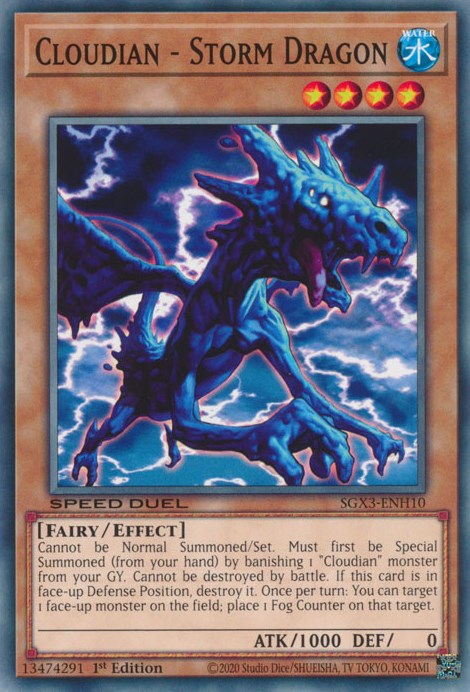 Cloudian - Storm Dragon [SGX3-ENH10] Common | Pegasus Games WI