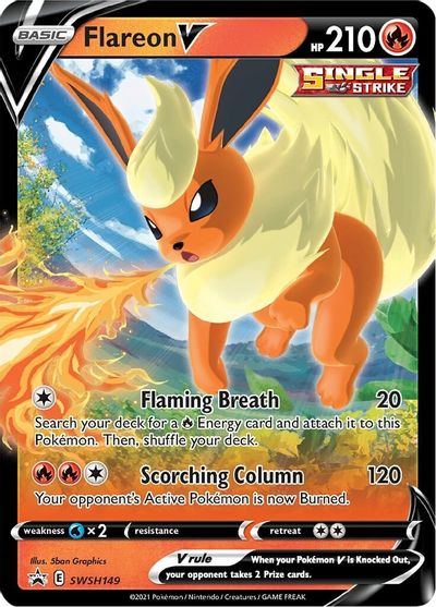 Flareon V (SWSH149) [Sword & Shield: Black Star Promos] | Pegasus Games WI