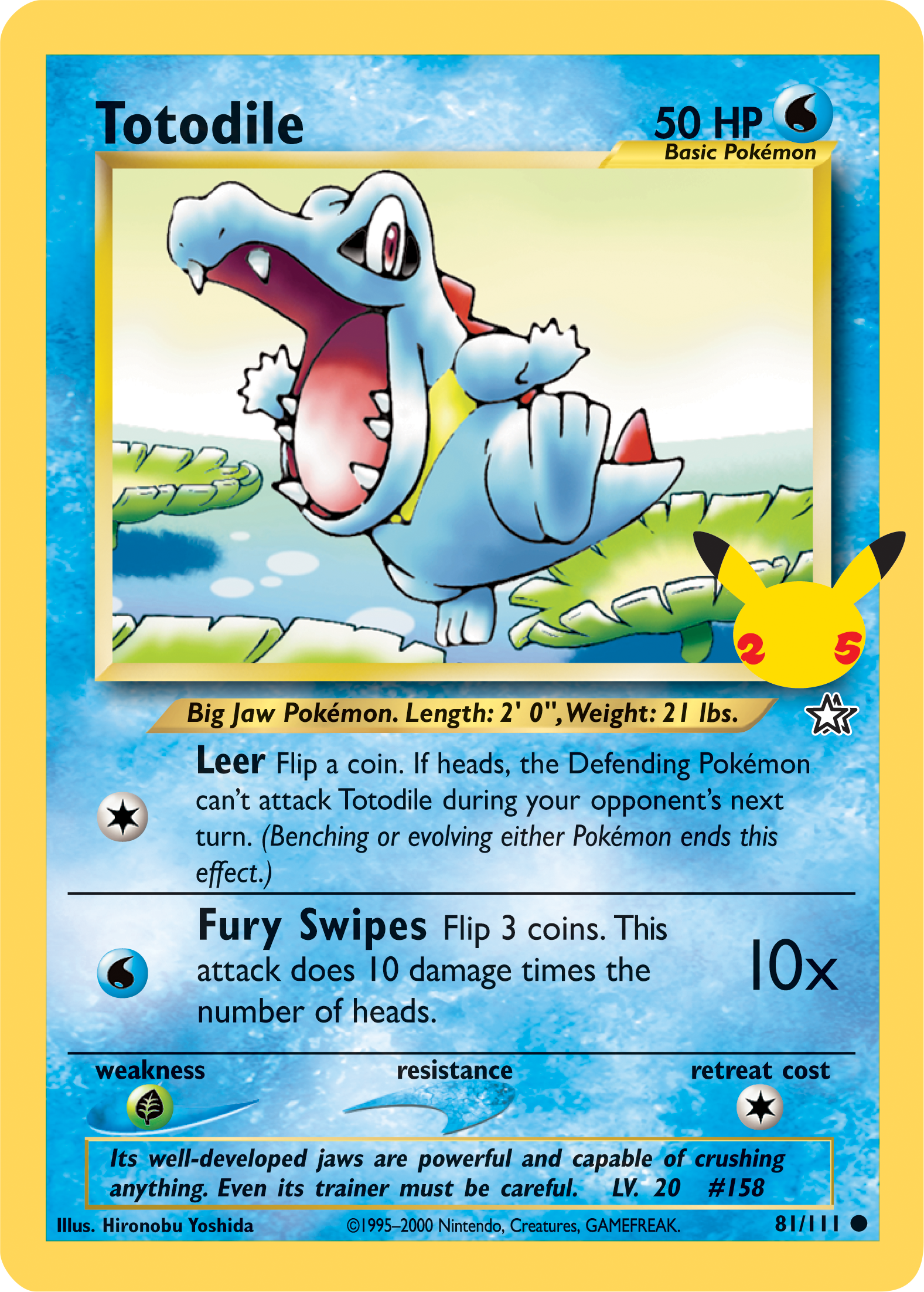 Totodile (81/111) (Jumbo Card) [First Partner Pack] | Pegasus Games WI