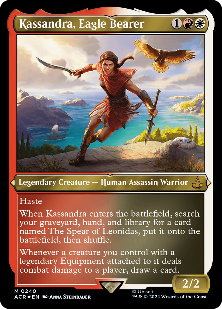 Kassandra, Eagle Bearer (Foil Etched) [Assassin's Creed] | Pegasus Games WI