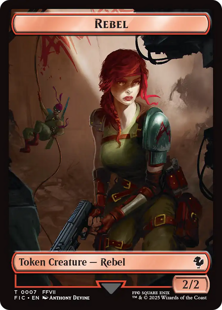 Soldier // Rebel Double-Sided Token [FINAL FANTASY Commander Tokens] | Pegasus Games WI