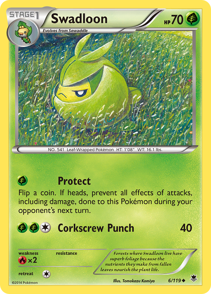 Swadloon (6/119) [XY: Phantom Forces] | Pegasus Games WI