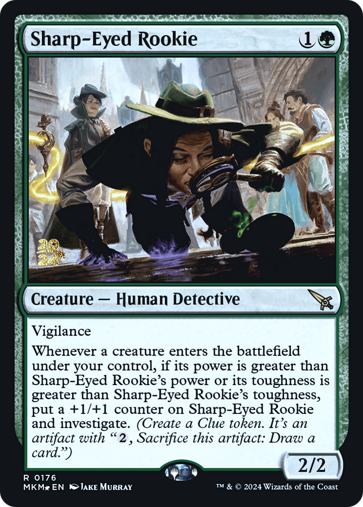 Sharp-Eyed Rookie [Murders at Karlov Manor Prerelease Promos] | Pegasus Games WI