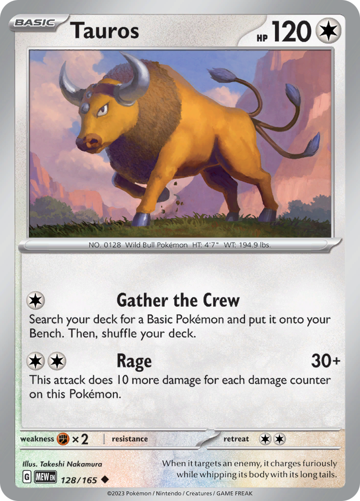 Tauros (128/165) [Scarlet & Violet: 151] | Pegasus Games WI