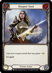 Sharpen Steel (Blue) [U-WTR143] (Welcome to Rathe Unlimited)  Unlimited Rainbow Foil | Pegasus Games WI