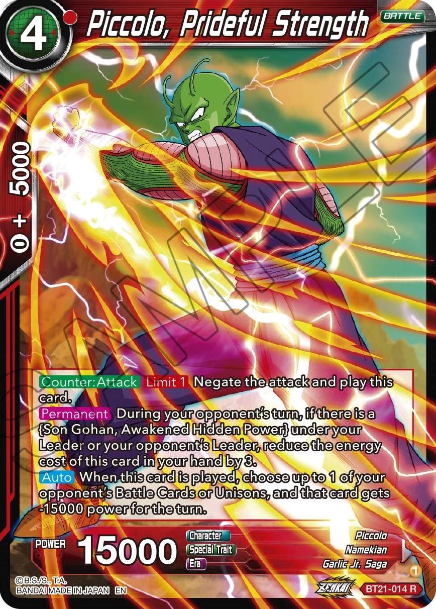 Piccolo, Prideful Strength (BT21-014) [Wild Resurgence] | Pegasus Games WI