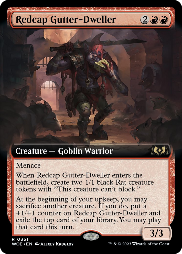 Redcap Gutter-Dweller (Extended Art) [Wilds of Eldraine] | Pegasus Games WI