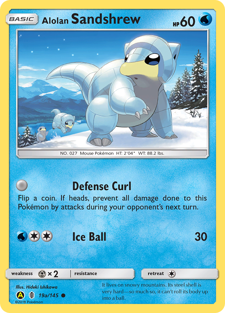 Alolan Sandshrew (19a/145) [Alternate Art Promos] | Pegasus Games WI