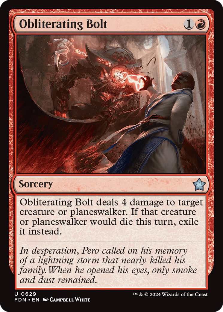Obliterating Bolt [Foundations] | Pegasus Games WI