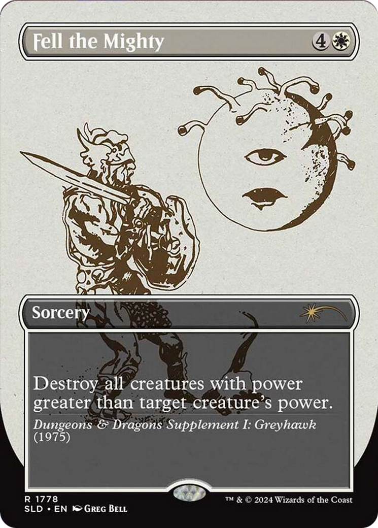 Fell the Mighty (Rainbow Foil) [Secret Lair Drop Series] | Pegasus Games WI