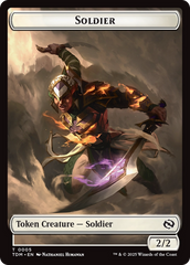 Soldier (0004) // Soldier (0005) Double-Sided Token [Tarkir: Dragonstorm Tokens] | Pegasus Games WI