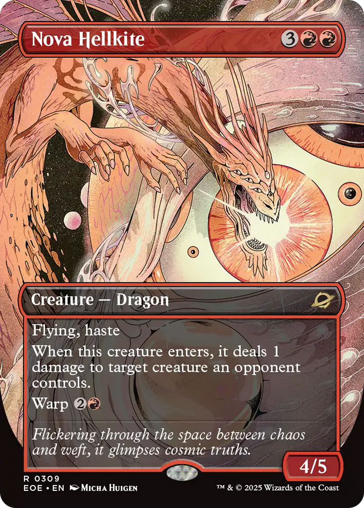 Nova Hellkite (Borderless) [Edge of Eternities] | Pegasus Games WI