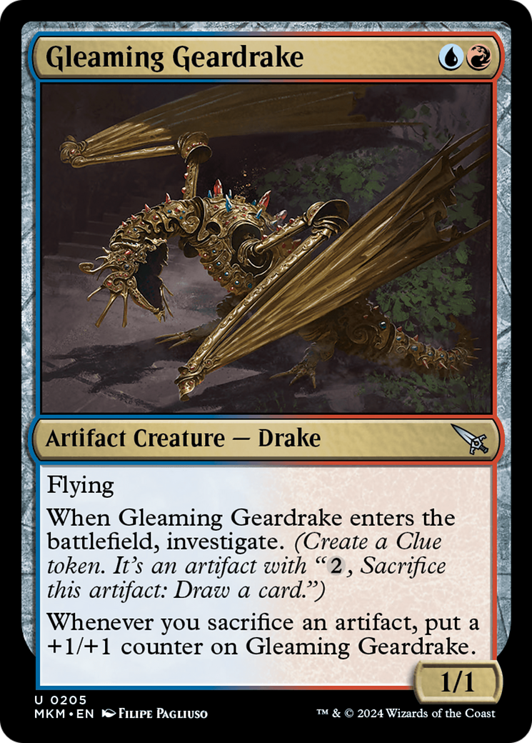 Gleaming Geardrake [Murders at Karlov Manor] | Pegasus Games WI