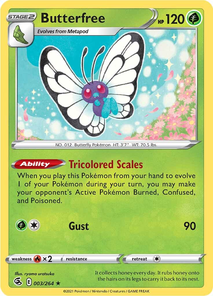 Butterfree (003/264) [Sword & Shield: Fusion Strike] | Pegasus Games WI