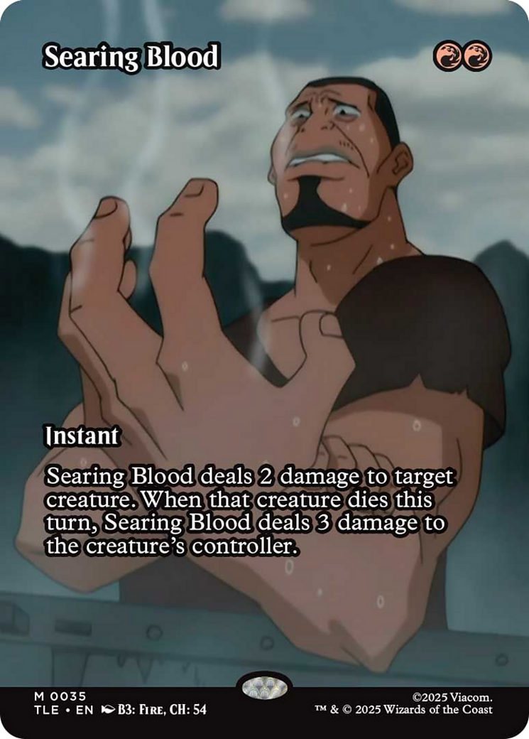 Searing Blood (Borderless) [Avatar: The Last Airbender: Eternal-Legal] | Pegasus Games WI