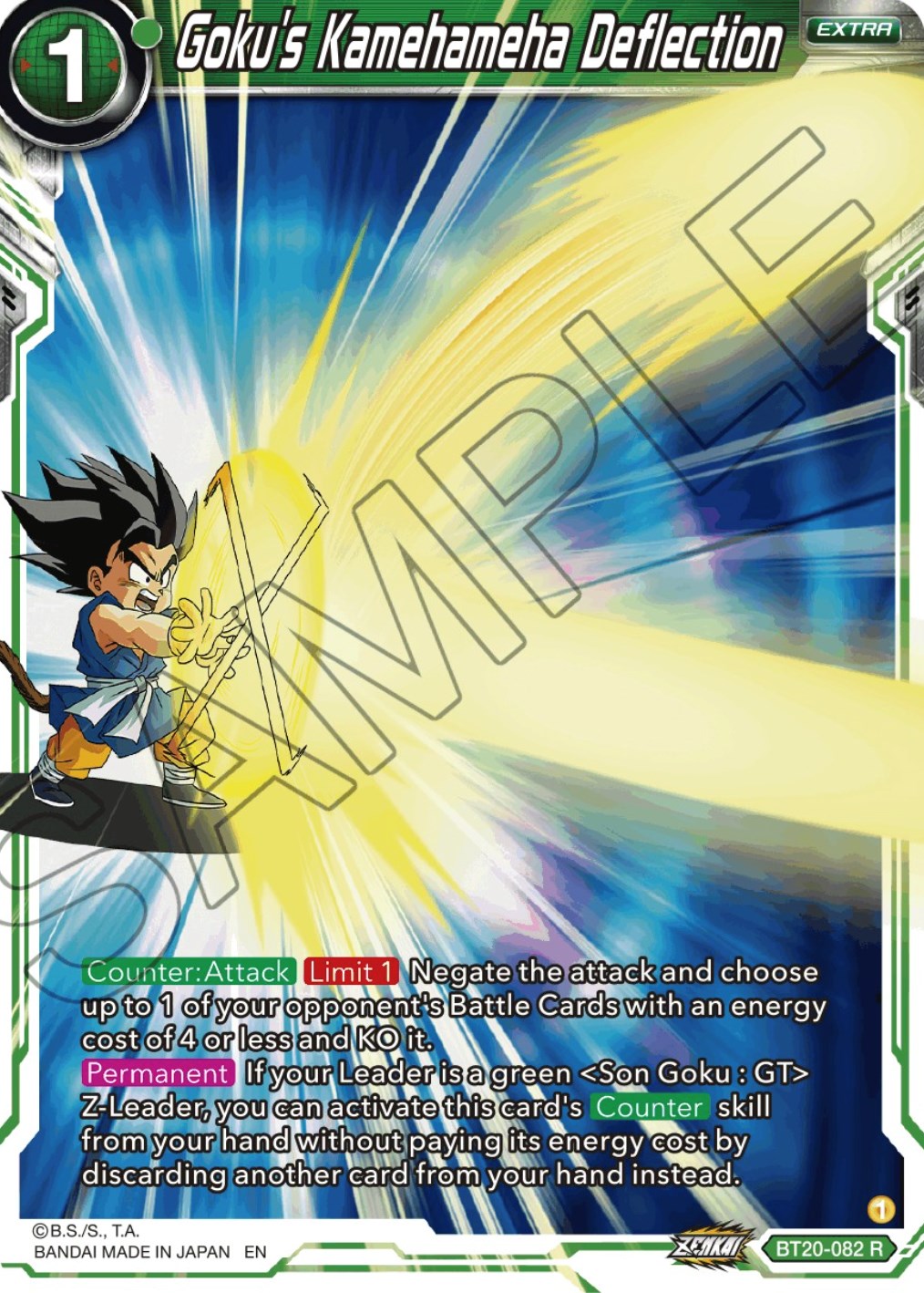 Goku's Kamehameha Deflection (BT20-082) [Power Absorbed] | Pegasus Games WI