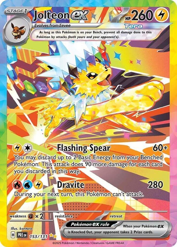 Jolteon ex (153/131) [Scarlet & Violet: Prismatic Evolutions] | Pegasus Games WI