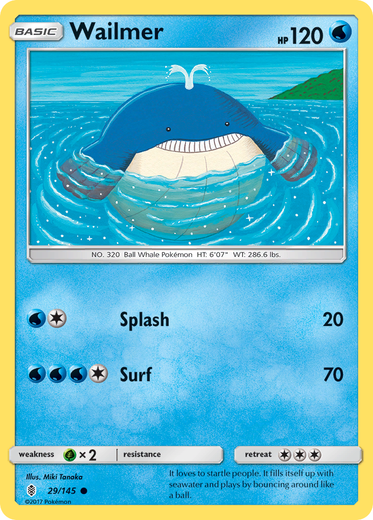 Wailmer (29/145) [Sun & Moon: Guardians Rising] | Pegasus Games WI