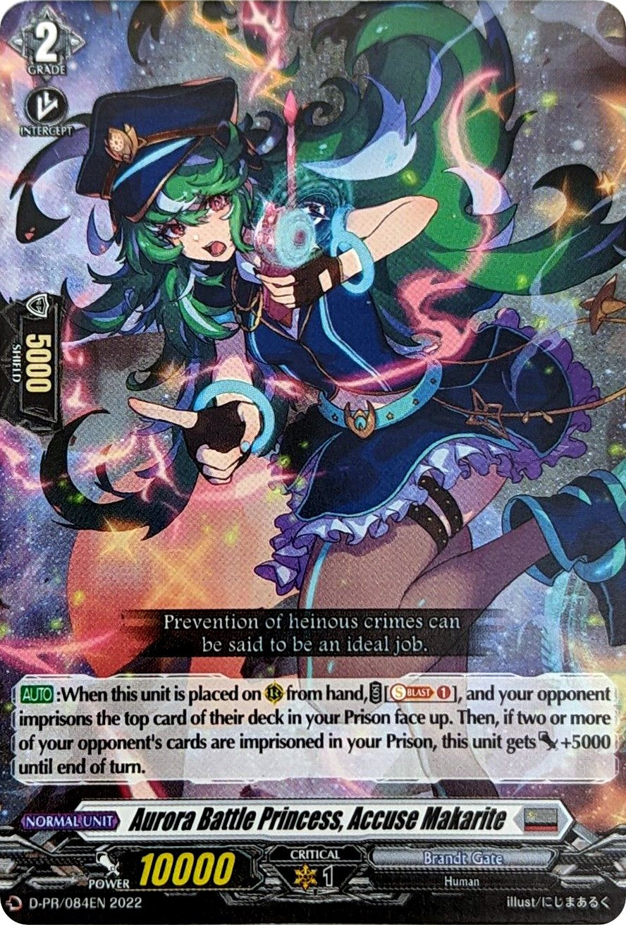 Aurora Battle Princess, Accuse Makarite (D-PR/084EN) [D Promo Cards] | Pegasus Games WI