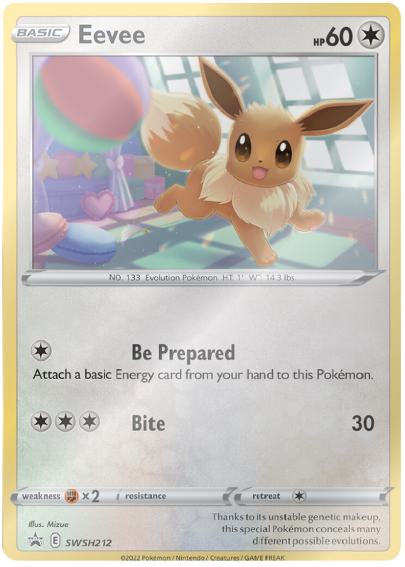 Eevee (SWSH212) [Sword & Shield: Black Star Promos] | Pegasus Games WI