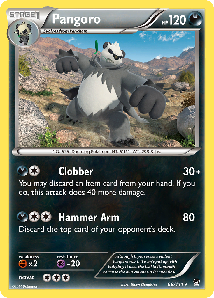 Pangoro (68/111) [XY: Furious Fists] | Pegasus Games WI