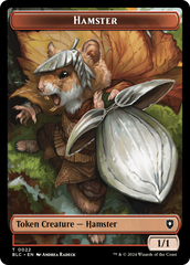 Hamster // City's Blessing Double-Sided Token [Bloomburrow Commander Tokens] | Pegasus Games WI